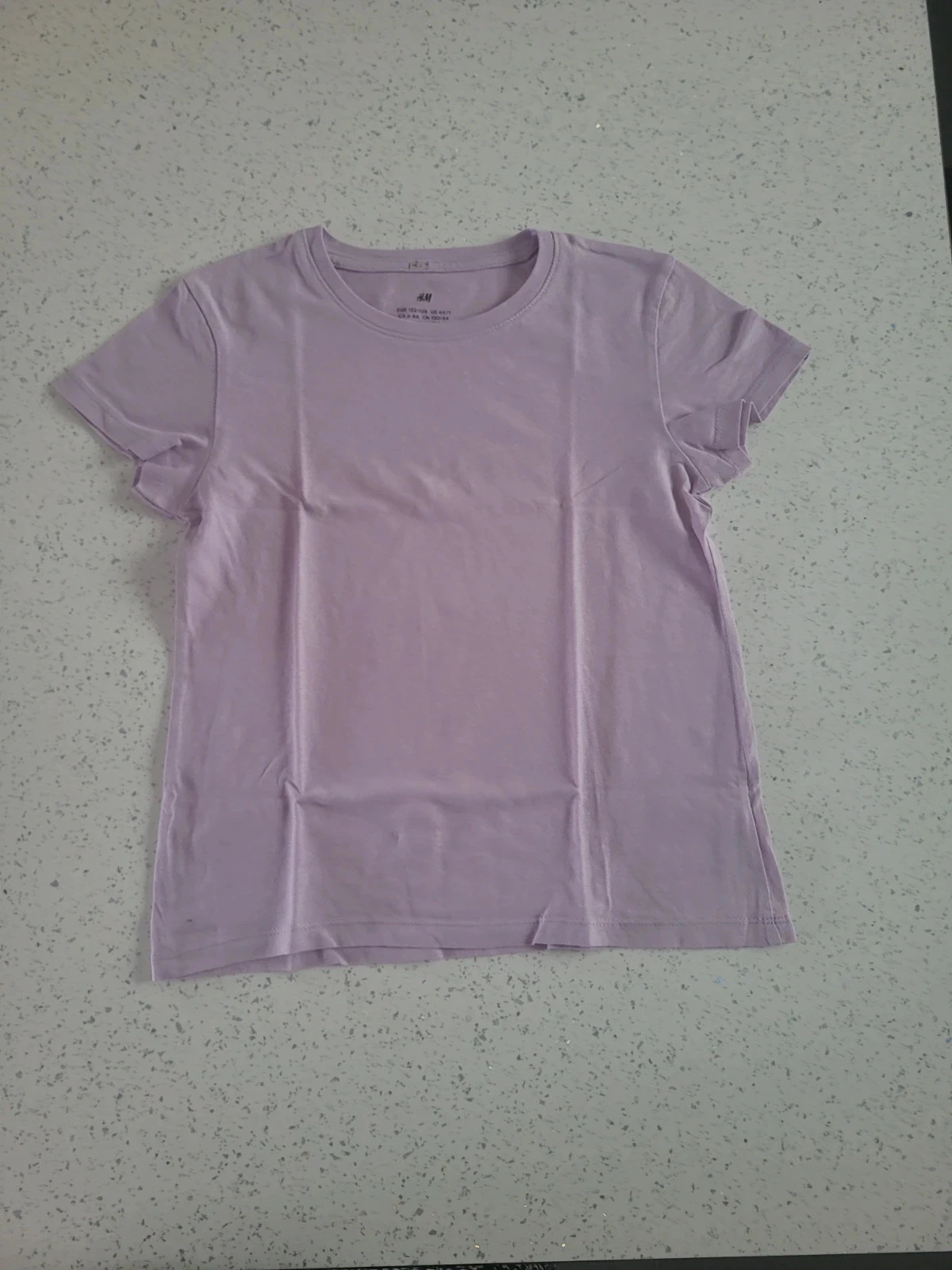 Tee-shirt fille couleur lilas
